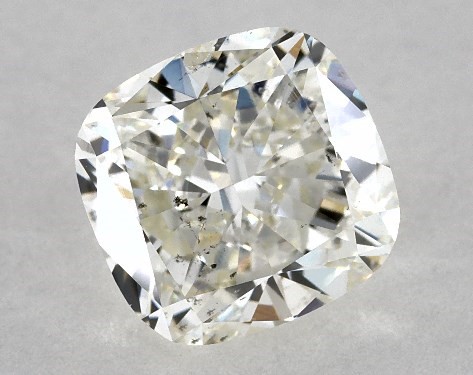 GIA 1.00 Carat J-SI2 Good Cut Cushion Modified Diamond